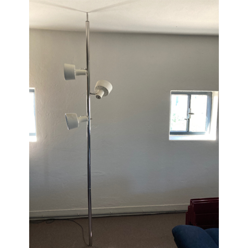 Paal klemlamp met 3 spotjes